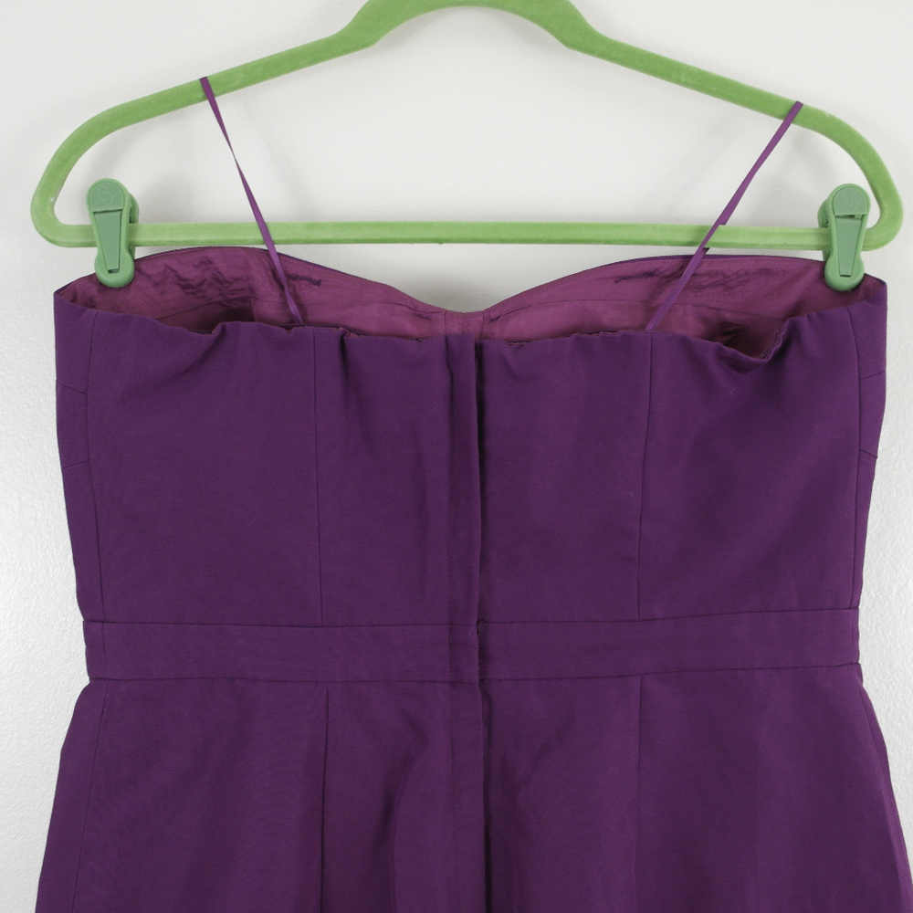 J. Crew Belinda Silk Faille Dress Strapless - Picture 6 of 7